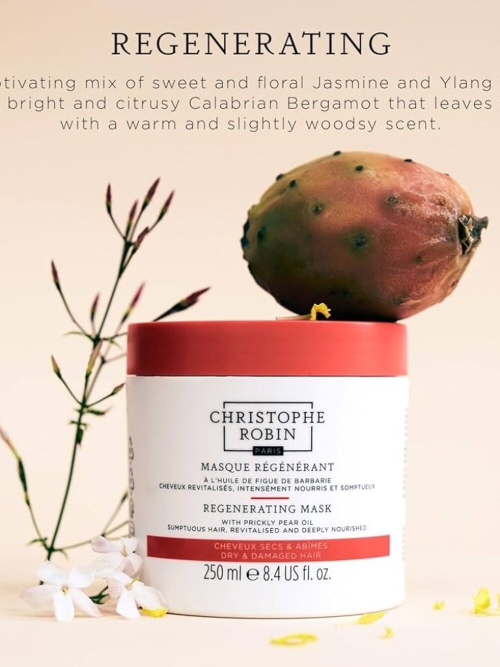 Christophe Robin Haircare Set,Regenerating Mask Prickly Pear Oil,Travel-3pc-NEW - Picture 12 of 16